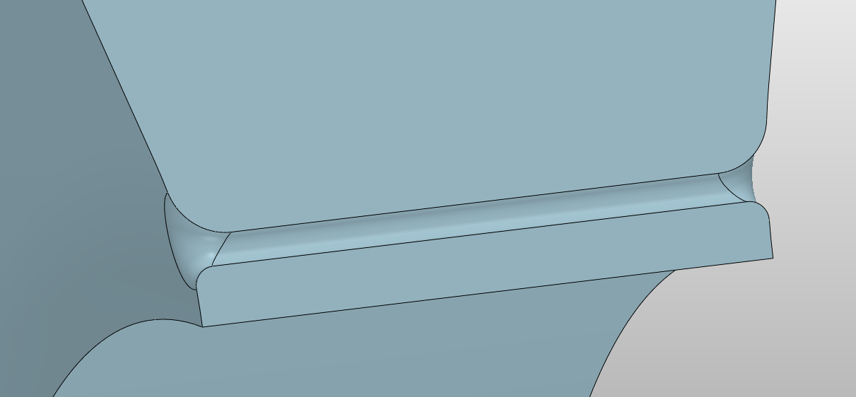 蜗壳隔舍不同半径的处理方法